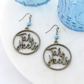 Tar Heels Vintage Hoop Earrings